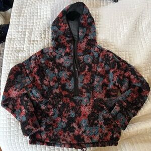 Prana Plushy Hooded Half Zip Pullover